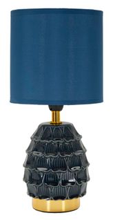 Lampe De Chevet Moderne Bleu Ø15x30,5 Cm Design Pin Original