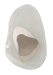 Applique Murale Argentée En Verre Design Nuage 21x8x32 Cm