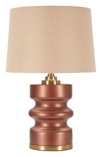 Lampe à Poser Rosenthal En Verre Et Métal 36,5×36,5×56,5 Cm Avec Abat-jour Neutre