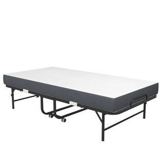 Lit Pliant Invité Avec Matelas Mémoire 9,5 Cm, Cadre Métallique 190×96 Cm