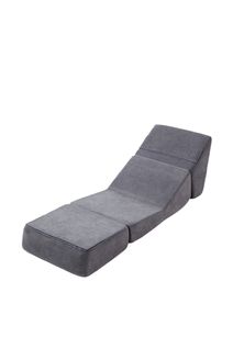 Canapé-lit Pliable Compact Pour Adultes, Mini Lounge Gris, Matelas Triple