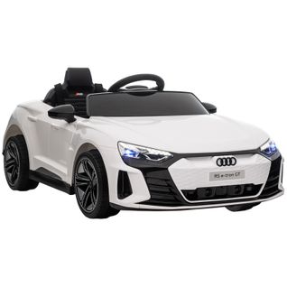 Audi Rs E-tron Gt Électrique Pour Enfants Avec Musique Et Télécommande, Blanc