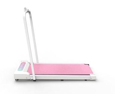 Tapis De Course Pliable Pour Maison et Bureau, Walking Pad 2,5 Ps, Jusqu’à 8 Km/h, Rose