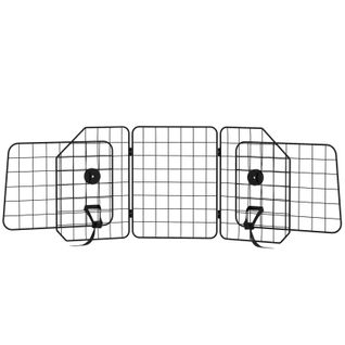Grille De Sécurité Pour Chien De Voiture, Réglable 93-150 Cm, Pliable, Acier Noir