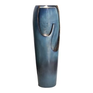 Fontaine D'intérieur Et D'extérieur En Verre 98 Cm Avec Cascade Décorative Et Effet Relaxant