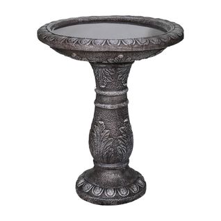 Fontaine De Jardin Résistante Aux Intempéries, Bain D’oiseaux Décoratif En Béton Fibré 62 Cm