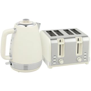 Set Petit-déjeuner 2-en-1 Bouilloire 1,7 l Et Grille-pain 4 Tranches, Strix Thermostat