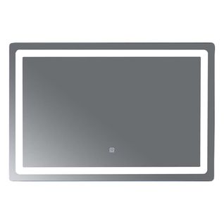 Miroir De Salle De Bain LED 90x60cm à Luminosité Variable Rectangulaire