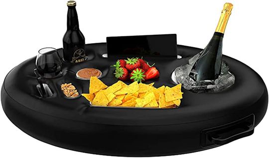 Bar Flottant Noir Coco Spa Porte Apero Gobelet