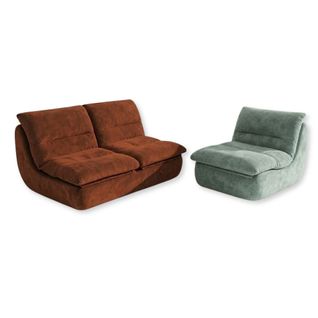 Pack Nuvia Living compressé 3 Places - Chocolat Et Sauge