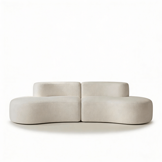 Canapé compressé Fixe Lounge Double 2 places Blanc