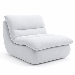 Fauteuil Compressé 1 Place Blanc