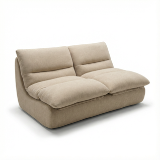 Canapé compressé Salon Séjour Nuvia Double 2 places Beige
