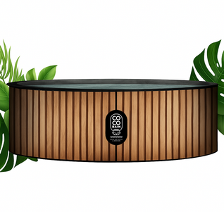 Piscine Copacabanna - Piscine Hors Sol 250cm De Diamètre - Imitation Bois Véritable