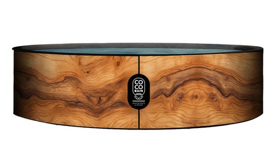 Piscine Aruba - Piscine Hors Sol 250cm De Diamètre - Imitation Bois Véritable