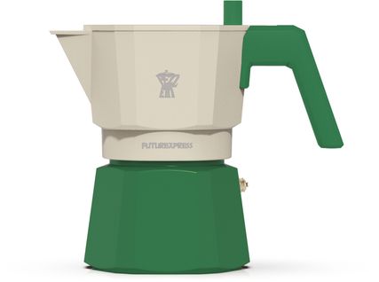 Cafetiere Italienne - Futurexpress - Aluminium - 3 Tasses - Vert