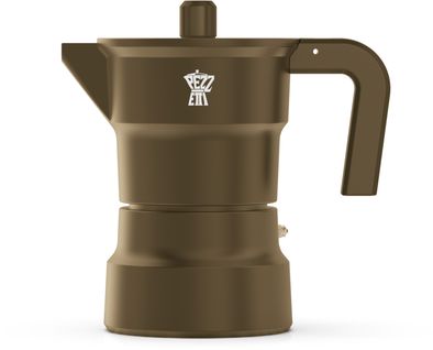 Cafetiere Italienne - Solidexpress - Aluminium - 6 Tasses - Kaki