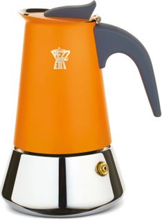 Cafetiere Italienne - Steelexpress - Acier Inoxydable - 6 Tasses - Tous Feux Dont Induction - Orang