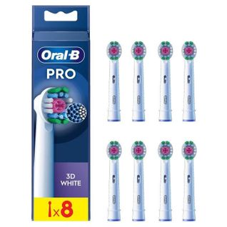 Brossettes Oral-b - 3d White - Pack De 8 Brossettes Pour Brosse à Dent Électrique