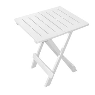 Table D'appoint Pliante Modèle Adige - 44 X 44 X 50 Cm. - Blanc