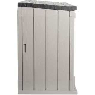Coffre De Jardin Storer Plus XL - Résine - Capacité 1270l - Taupe Et Marron