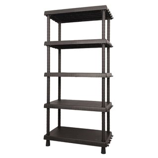 Tablette À 5 Niveaux En Polypropylène L 82 X P 40 X H 164.5 cm.