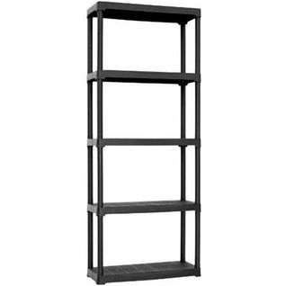 Art Plast - Étagère En Plastique, Noir, 90 x 40 x 176 cm