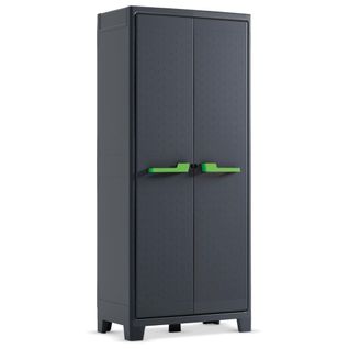 Armoire De Rangement Avec Étagères Moby Gris Graphite 182 Cm