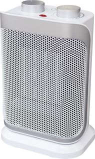 Chauffage Soufflant Boogie Argent, Blanc 1500 W