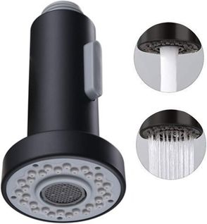 Pommeau De Douche Universel Pour Robinet D'évier De Cuisine, Facile à Installer, Noir Mat