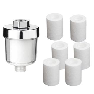 Filtre De Douche, Six Filtres Remplaçables, Pour Pommeaux De Douche De Baignoire