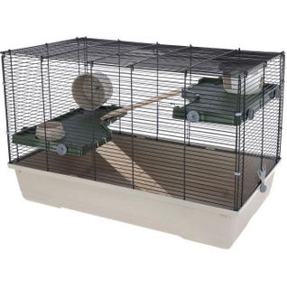 Cage Pour Petits Animaux - Flat Nature - 80 X 45 X 53 Cm - 3 Étages