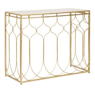 Console En Métal Doré Arab 96.5 X 41 X 78 Cm