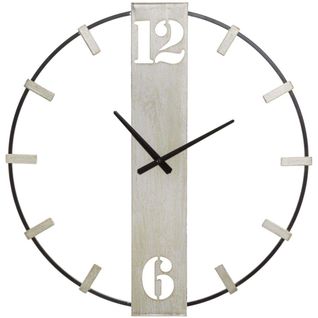 Horloge En Métal Silvery 61 X 4.5 X 63 Cm