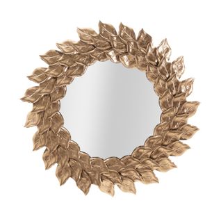 Miroir Mural Design "corolle" 73cm Cuivre