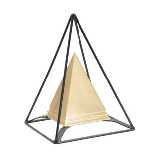 Pyramide Déco Design "ellios" 19cm Doré