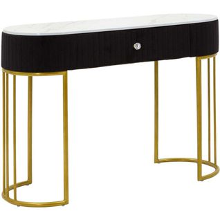 Console En Métal Montpellier 100 X 43 X 74 Cm Noir