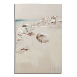 Toile Imprimée Déco "beach" 80x120cm Multicolore