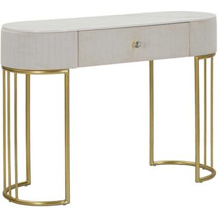 Console En Métal Montpellier 100 X 43 X 74 Cm Crème