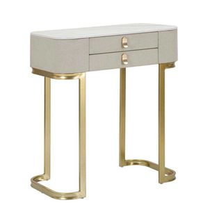 Console En Bois Et Métal Beauty 2 Tiroirs