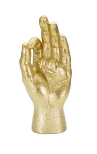 Main Décorative En Polyrésine Dorée Modèle 1