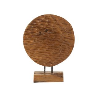 Objet Déco En Teck "sculpture" 40cm Naturel