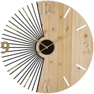 Horloge Murale En Métal Wordy 60 X 3.5 Cm