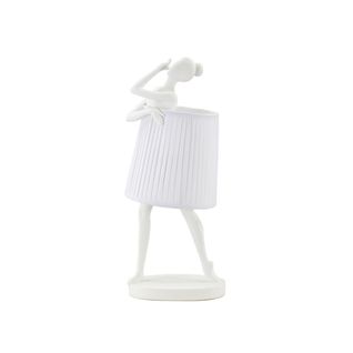 Lampe à Poser En Résine "ballet" 62cm Blanc