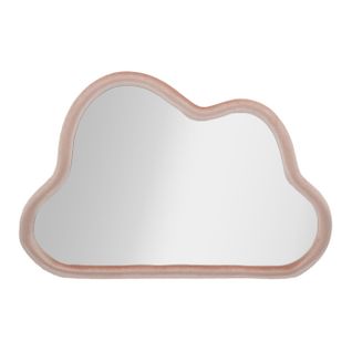Miroir Mural En Velours "cloud" 90cm Rose