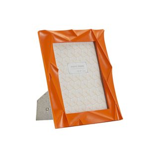 Cadre Photo Déco En Résine "orangy" 15x20cm Orange