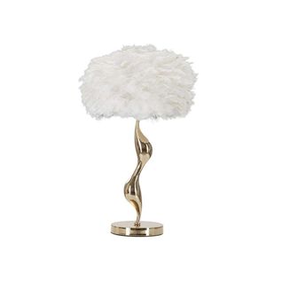 Lampe à Poser En Métal Abat-jour Plumes Slim 40 X 63 Cm