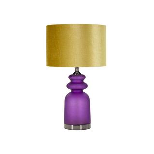 Lampe à Poser En Verre Et Métal Milva 32.5 X 57.5 Cm