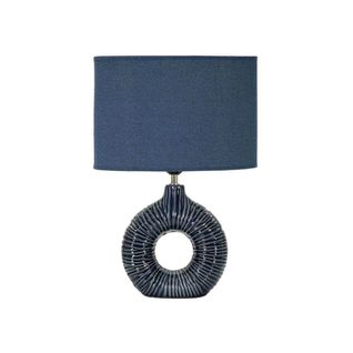 Lampe à Poser En Céramique Seta 28.5 X 15 X 43 Cm Bleu