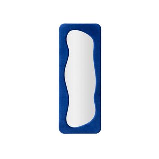 Miroir En Verre Et Tissu Theodor 60 X 4 X 160 Cm Bleu